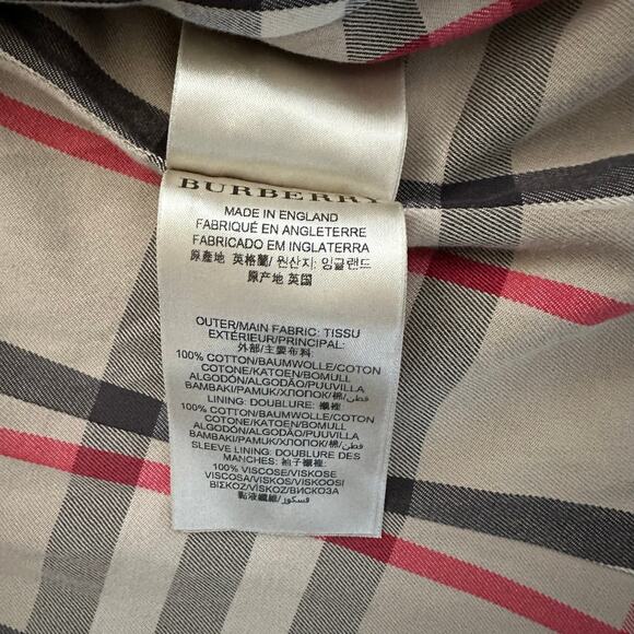 Burberry Sandringham long trench coat women Small *Missing Belt* - Picture 9 of 13